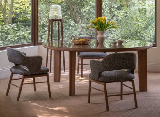Flexform Alma Dining Chair Wood Leg LIFESTYLE 0001