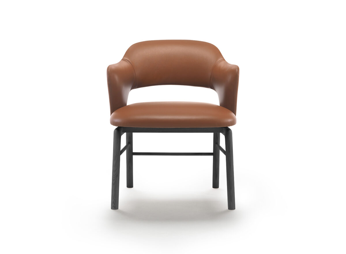 Flexform Alma Indoor Dining Armchair with Armrest STILL LIFE 002