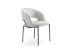 Flexform Alma Metal Base Indoor Dining Armchair STILL LIFE 01