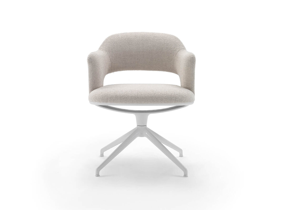 Flexform Alma Swivel Base 4 spokes Indoor Dining Armchair STILL LIFE 02