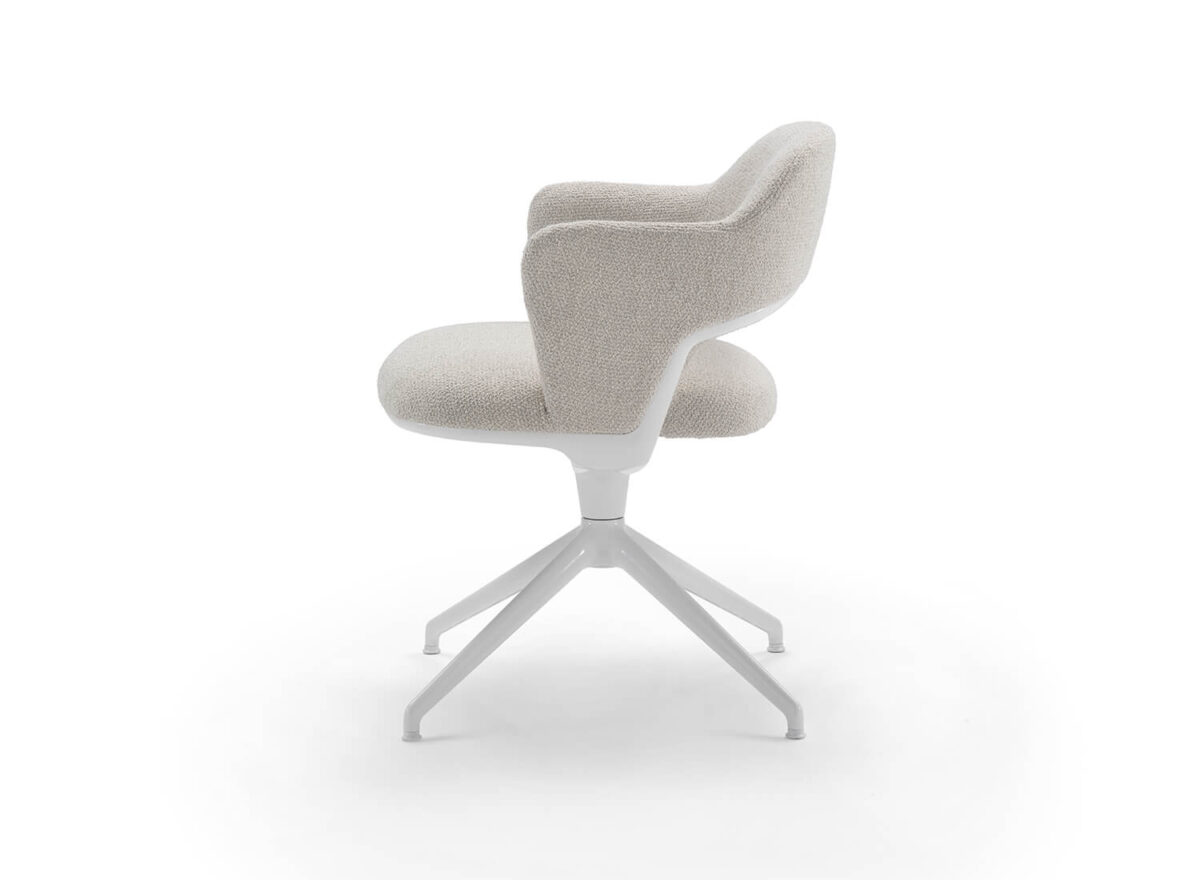 Flexform Alma Swivel Base 4 spokes Indoor Dining Armchair STILL LIFE 03