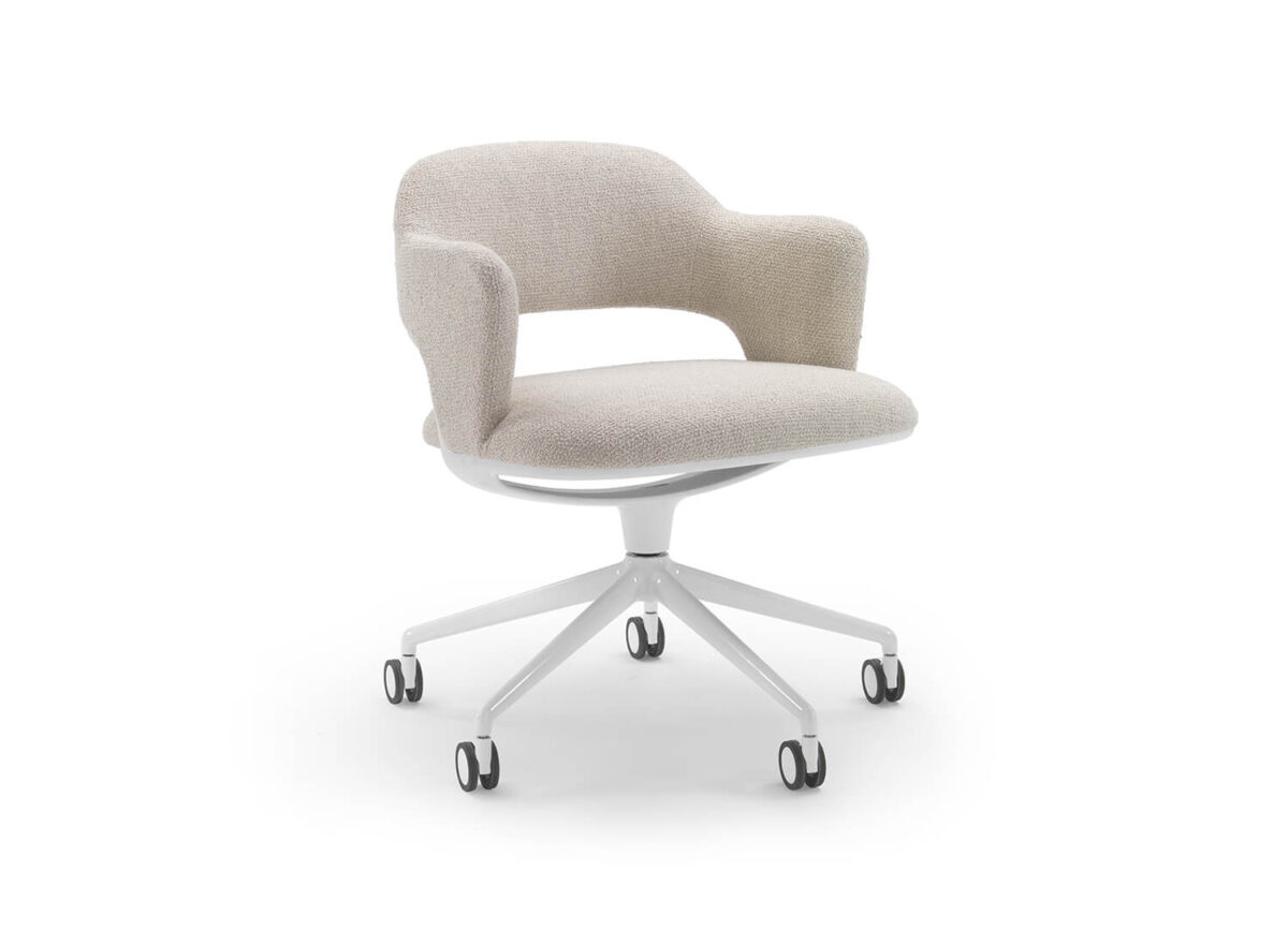 Flexform Alma Swivel Base 5 spokes Indoor Dining Armchair STILL LIFE 01