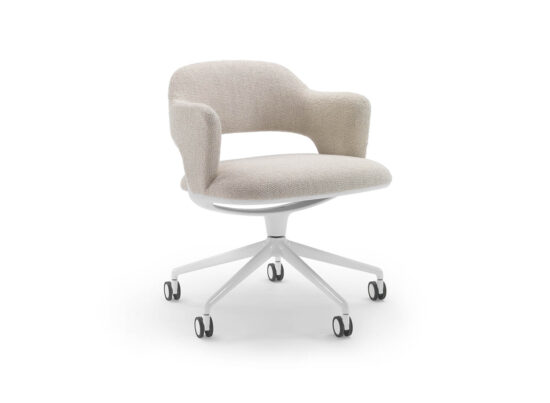 Flexform Alma Swivel Base 5 spokes Indoor Dining Armchair STILL LIFE 01