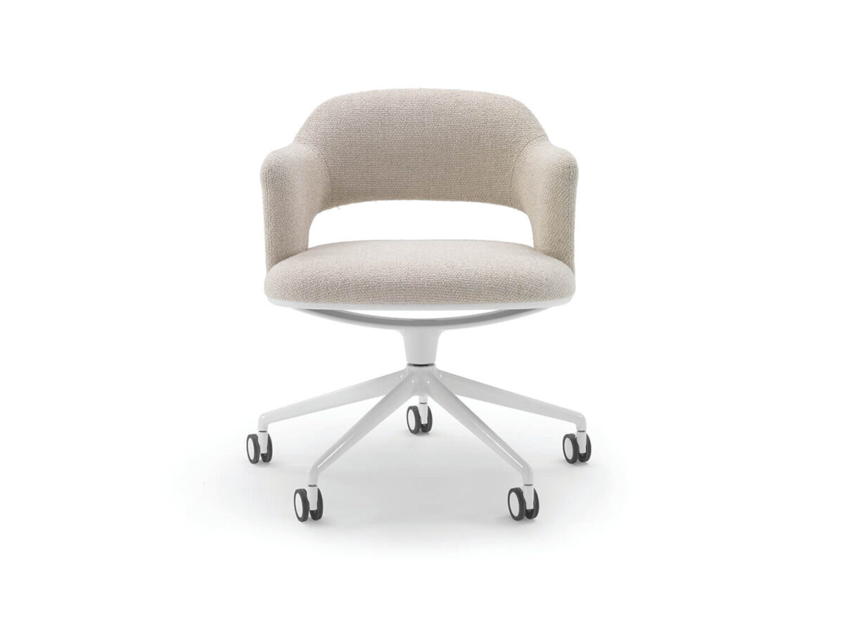 Flexform Alma Swivel Base 5 spokes Indoor Dining Armchair STILL LIFE 02