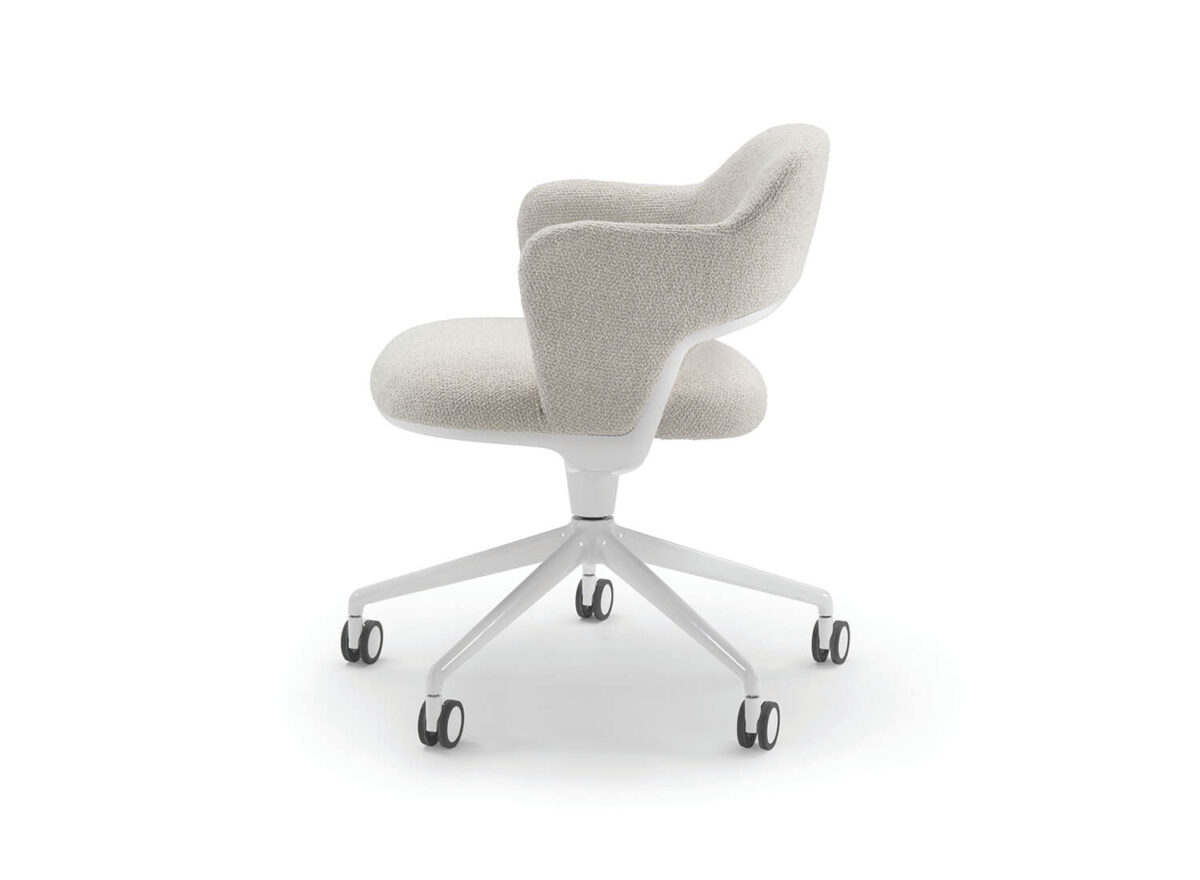 Flexform Alma Swivel Base 5 spokes Indoor Dining Armchair STILL LIFE 03