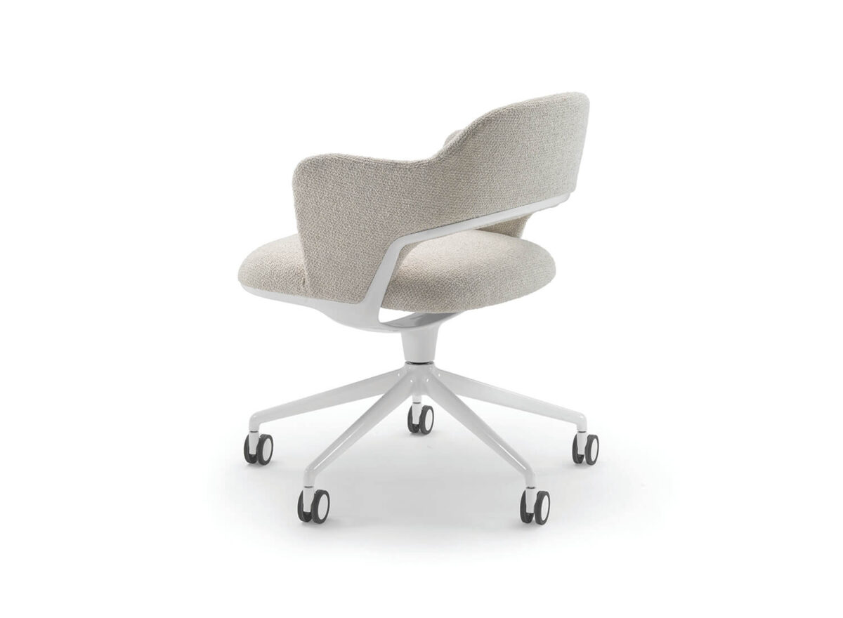 Flexform Alma Swivel Base 5 spokes Indoor Dining Armchair STILL LIFE 04