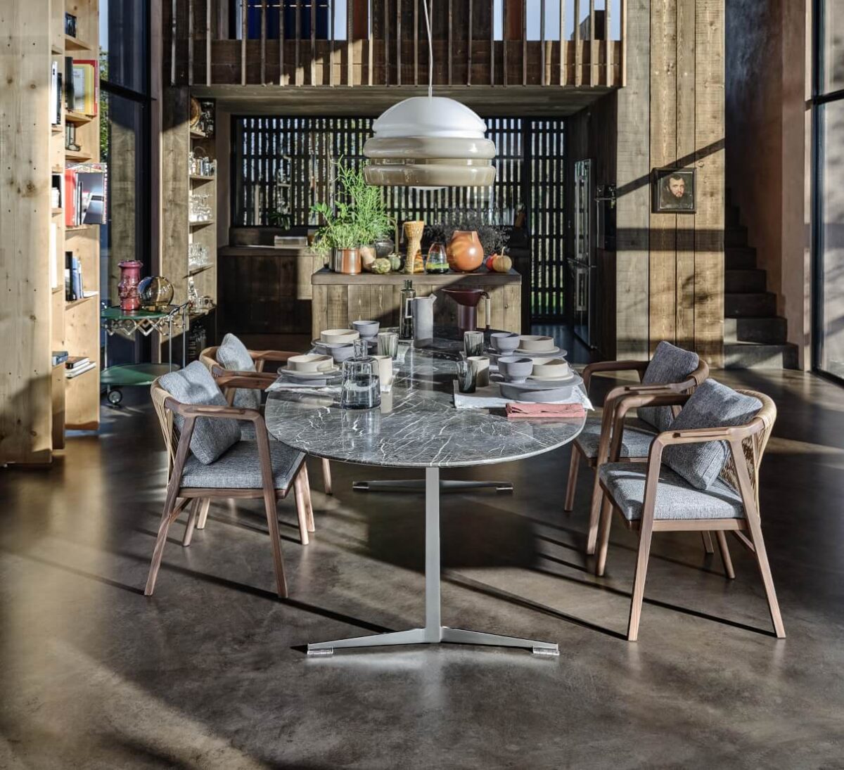 Flexform Crono Indoor Dining Chair LIFESTYLE 002