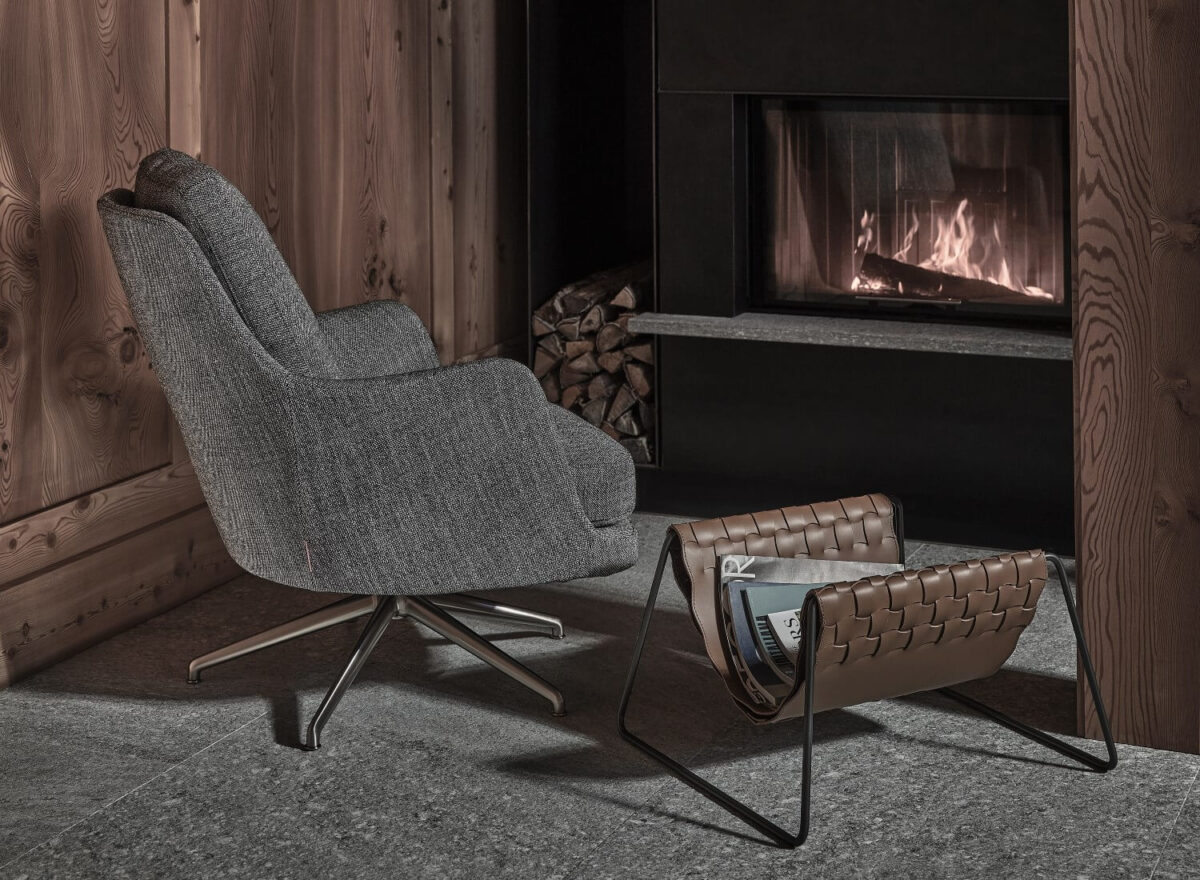 Flexform Marley Swivel Armchair LIFESTYLE 001