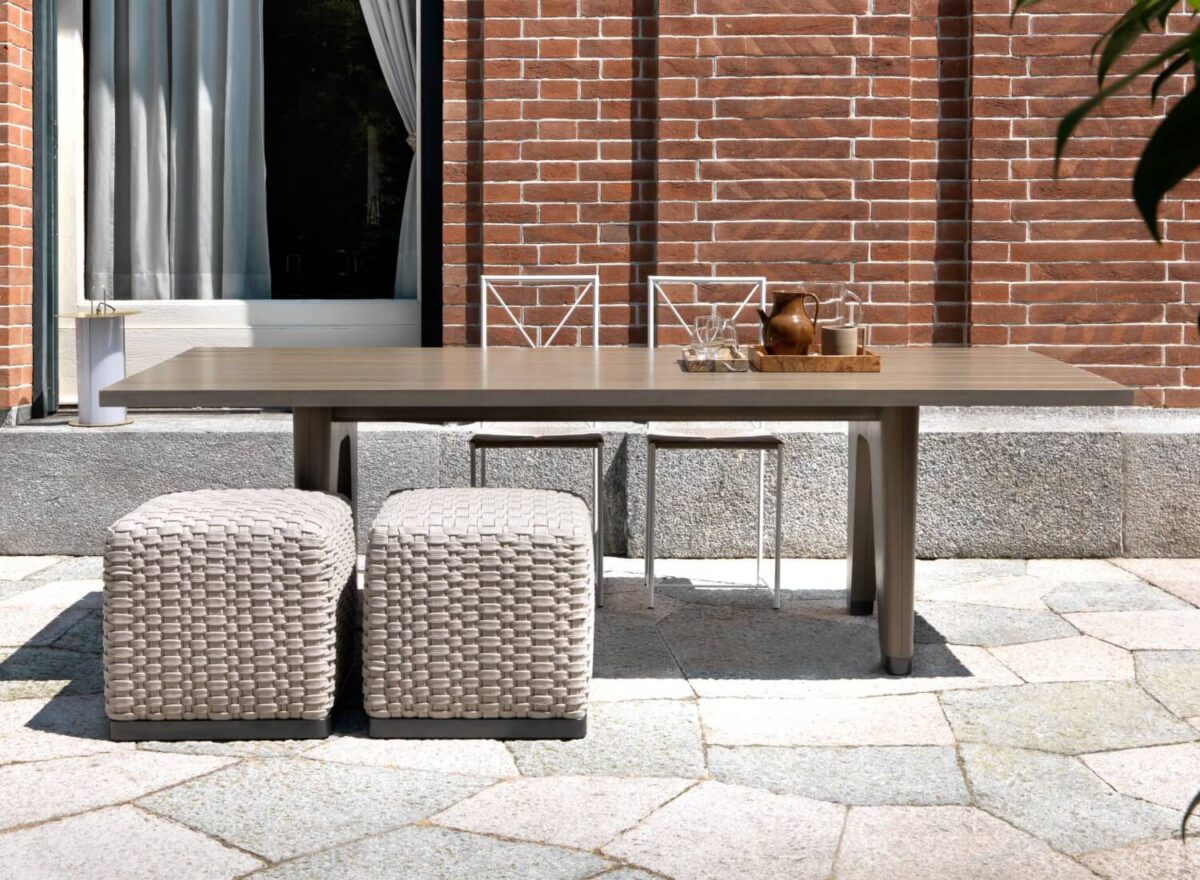Flexform Monreale Outdoor Dining Table LIFESTYLE 001
