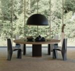 Giorgetti Gordon Round Dining Table with lazy susan LIFESTYLE 001