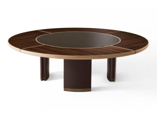 Giorgetti Gordon Round Dining Table with lazy susan STILL LIFE 001