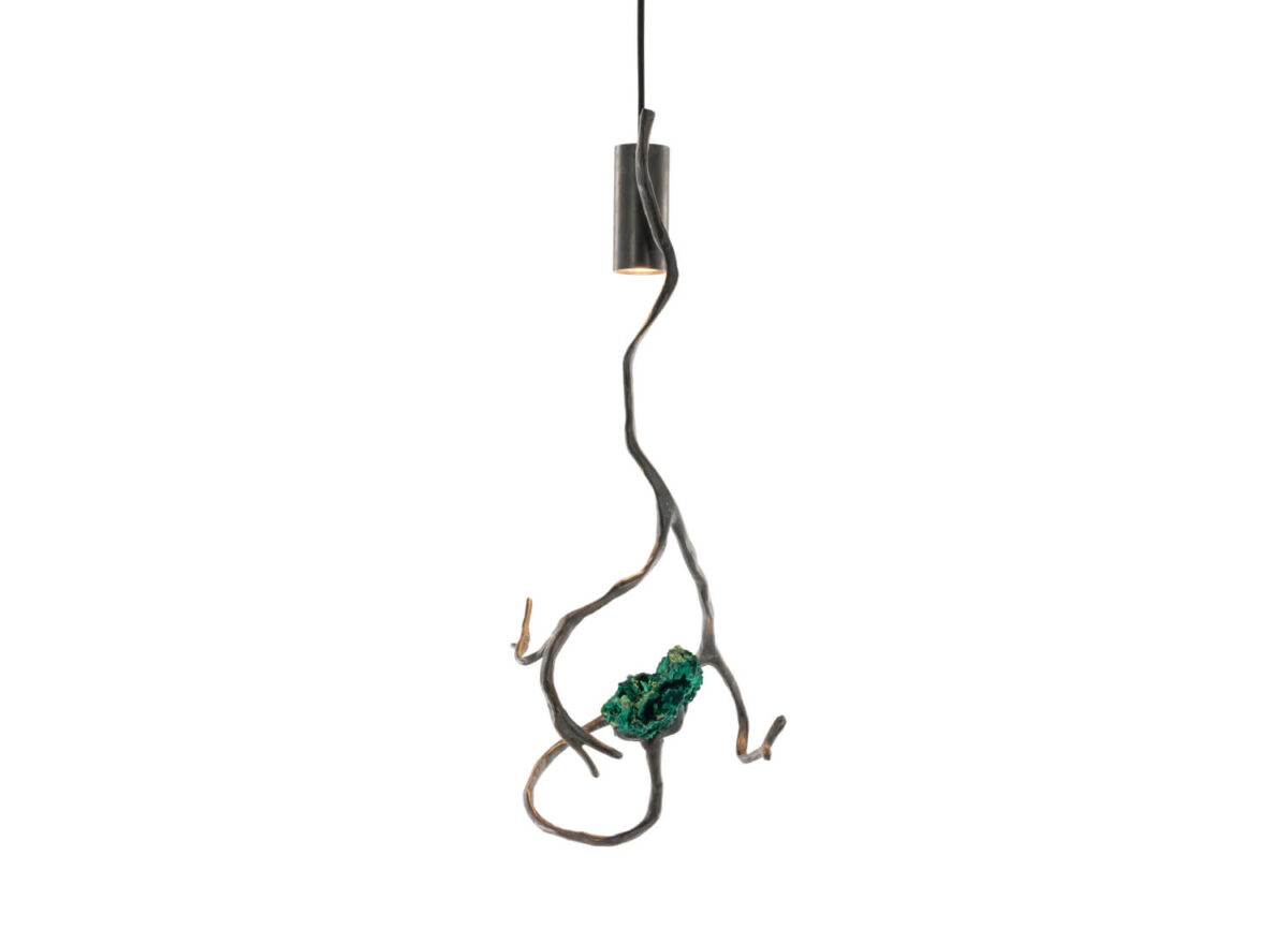 Brand Van Egmond Orpheus Malachite Pendant Light ORC35BDP MAL STILL LIFE 001