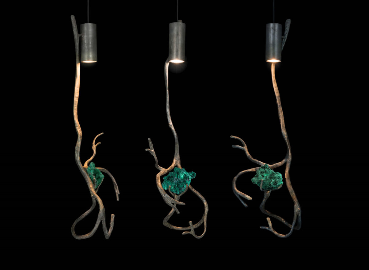 Brand Van Egmond Orpheus Malachite Pendant Light ORC35BDP MAL STILL LIFE 003