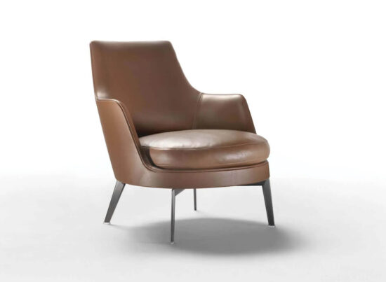 Flexform Guscio Soft Armchair Metal Leg STILL LIFE 0001