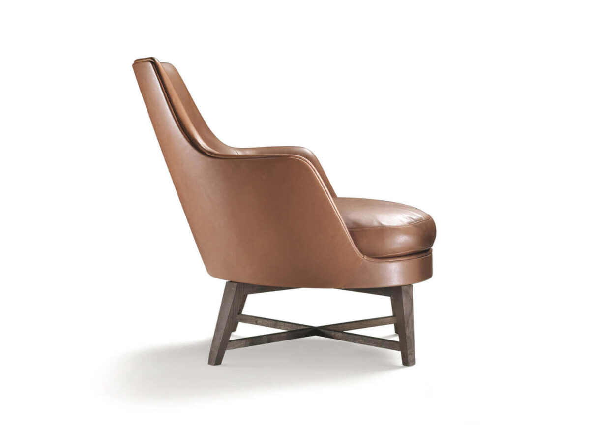 Flexform Guscio Wood legs Indoor Armchair STILL LIFE 00002