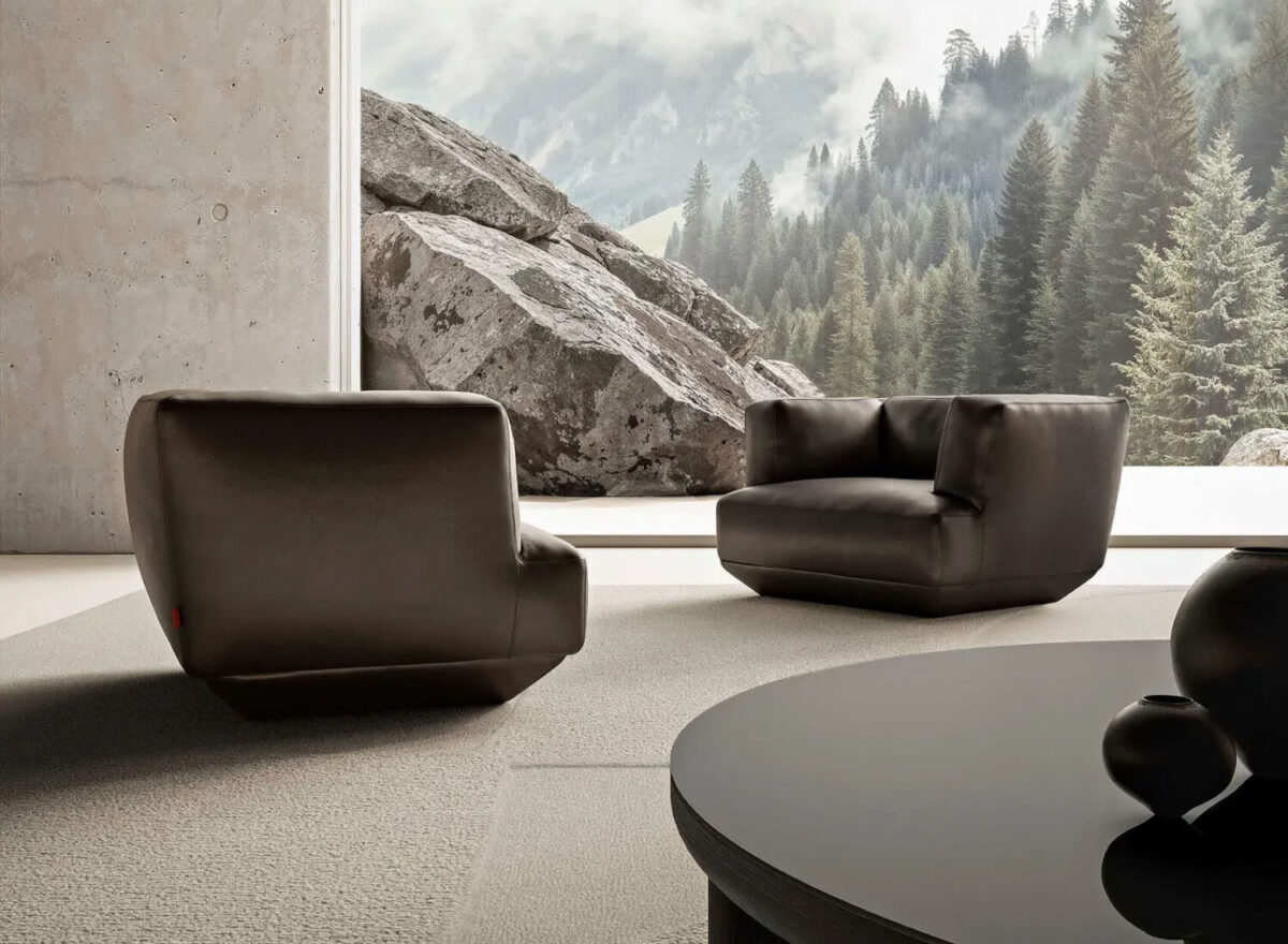 Flexform Loungescape Swivel Armchair LIFESTYLE 001