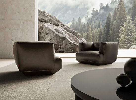 Flexform Loungescape Swivel Armchair LIFESTYLE 001
