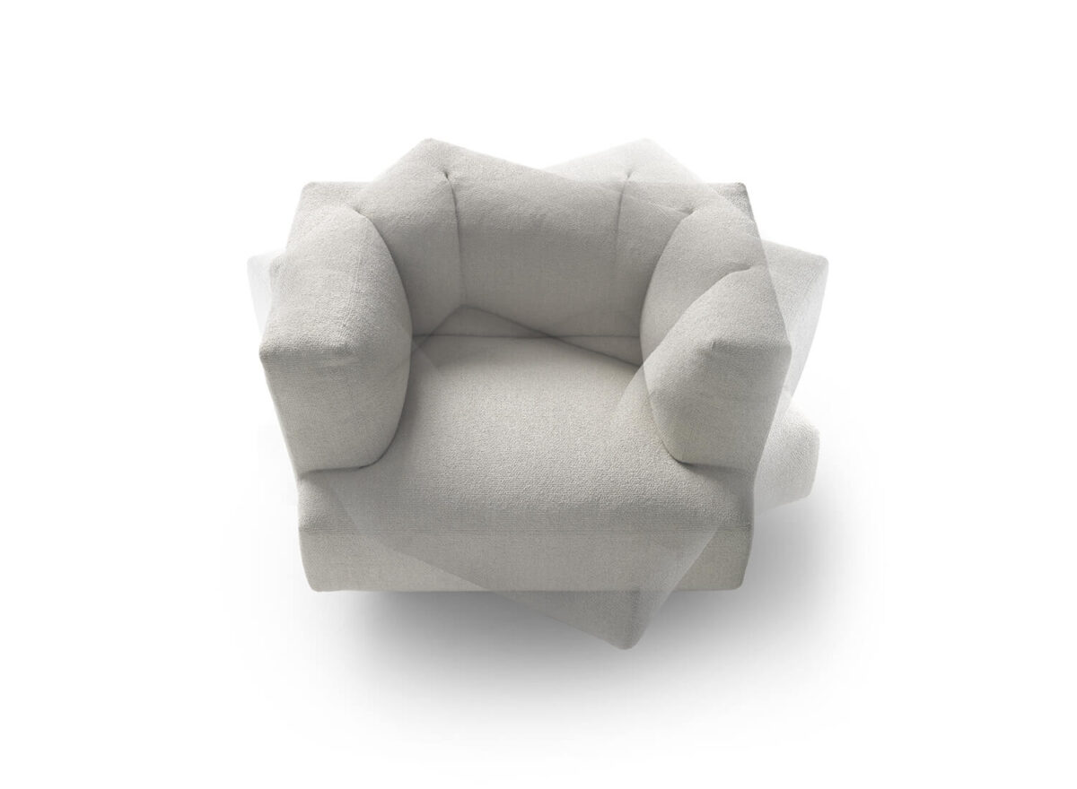 Flexform Loungescape Swivel Armchair STILL LIFE 08