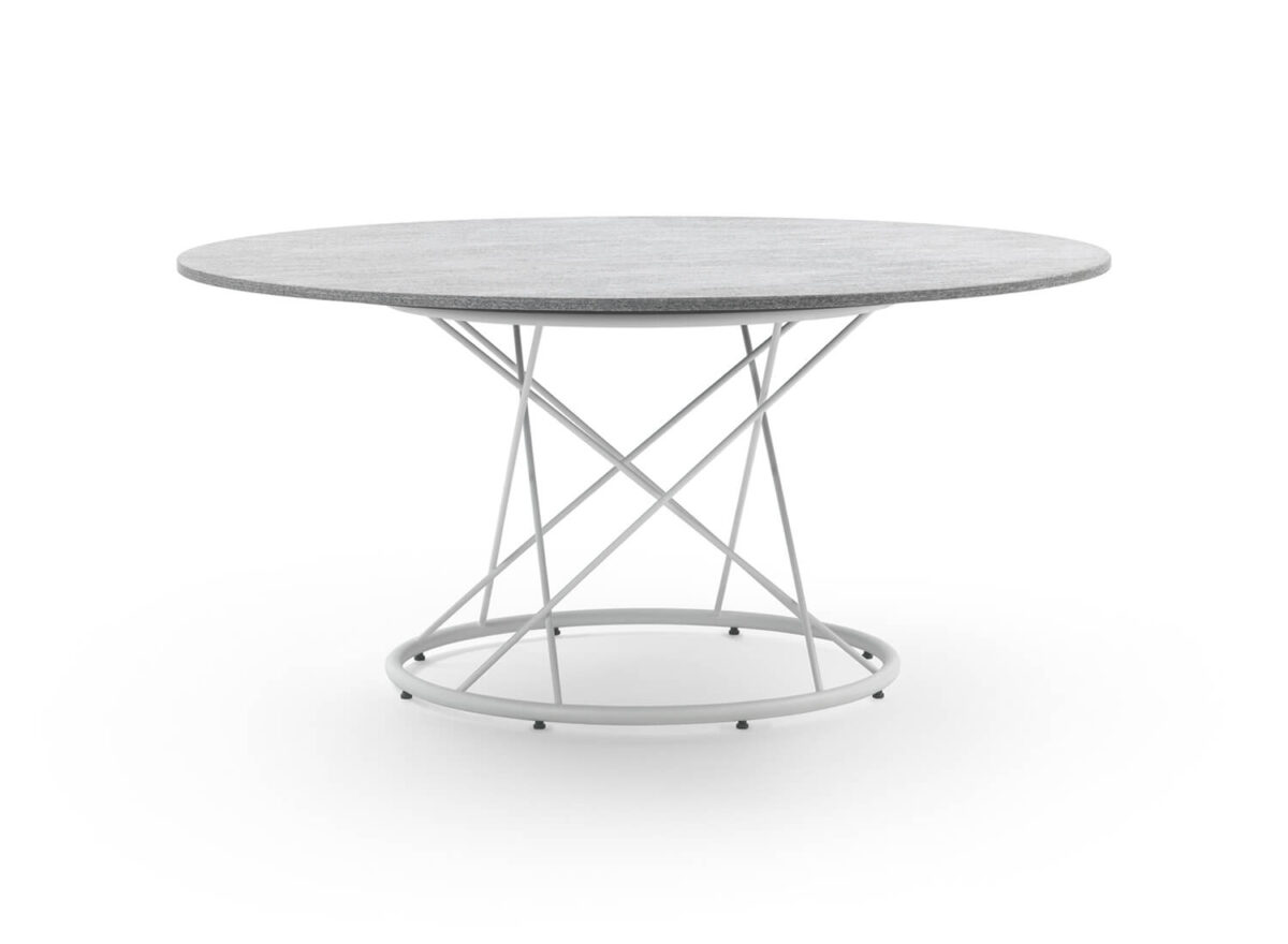 Flexform Torcello Stone Outdoor Dining Table STILL LIFE 01