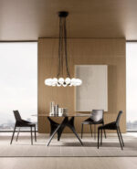 Molteni C Arc Glass Round Dining Table LIFESTYLE 002