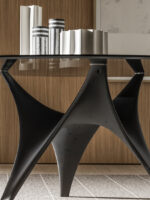 Molteni C Arc Glass Round Dining Table LIFESTYLE 003