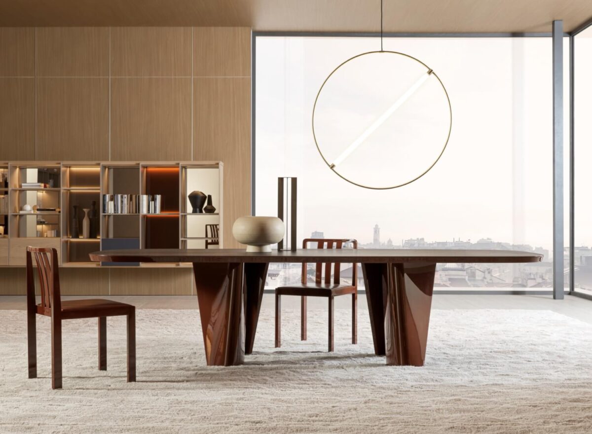 Molteni C Lise Wood Dining Table LIFESTYLE 001