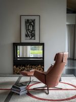 Poltrona Frau downtown lounge armchair swivel LIFESTYLE 003