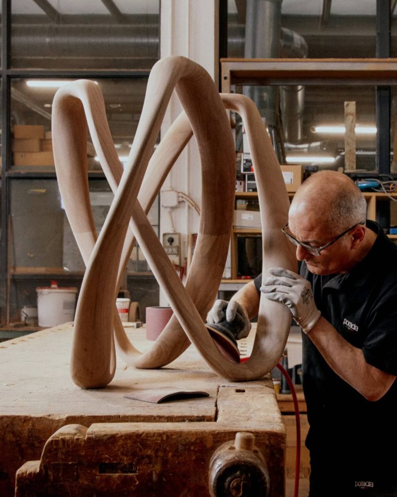 Porada: Sculpting Time in Solid Wood