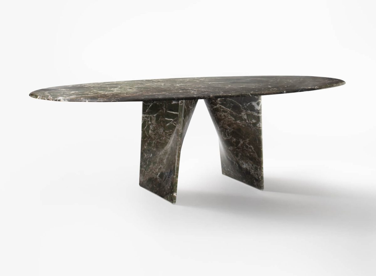 Rimadesio Lambda Marble Oval Dining Table STILL LIFE 002