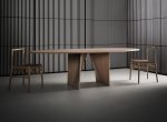 Rimadesio Lambda Oval Wood Dining Table LIFESTYLE 001
