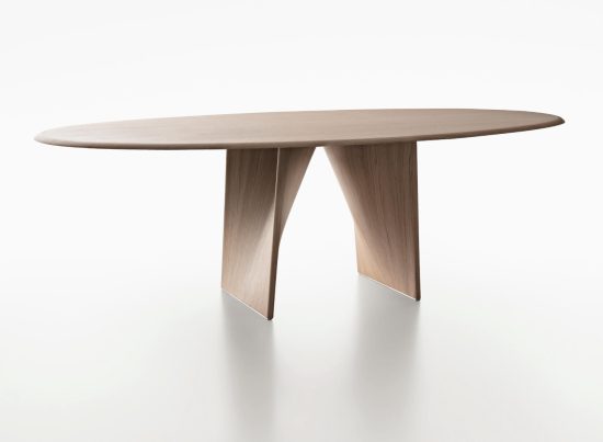 Rimadesio Lambda Oval Wood Dining Table STILL LIFE 001