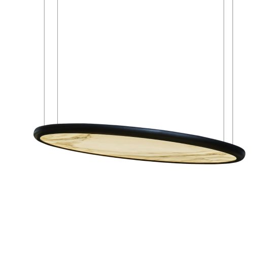 Contardi Bogota Suspension Light CALACATTA MARBLE PRINTED FABRIC S