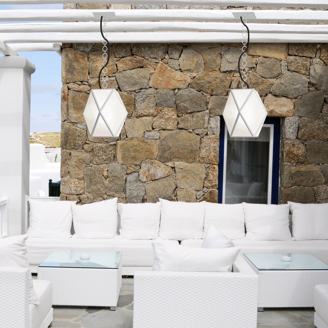 Contardi Muse Outdoor Pendant Light LIFESTYLE S 01