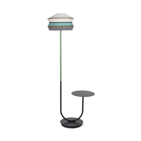 Contardi Outdoor CALYPSO FLOOR LAMP WITH TABLE ANTIGUA MINT S