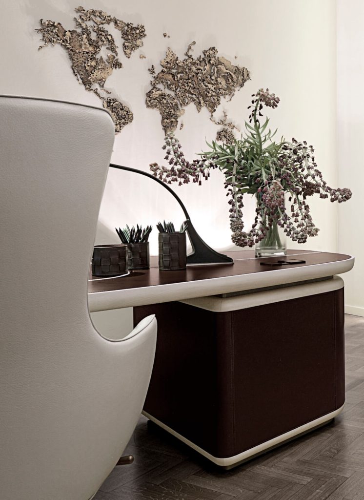 Desks in Dialogue: Wood, Leather, Marble, and Glass as Working Surfaces