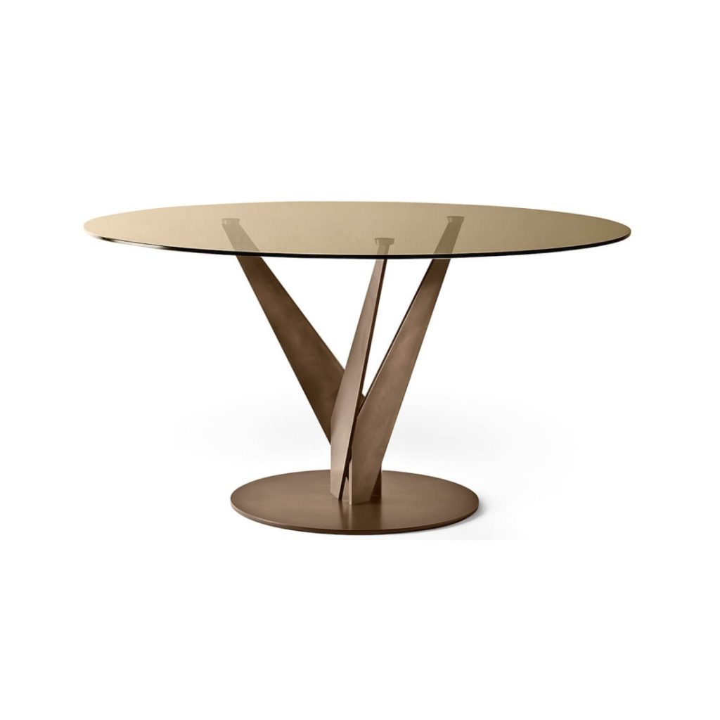 Fiam Epsylon Round Dining Table Bronze STILL LIFE S 01