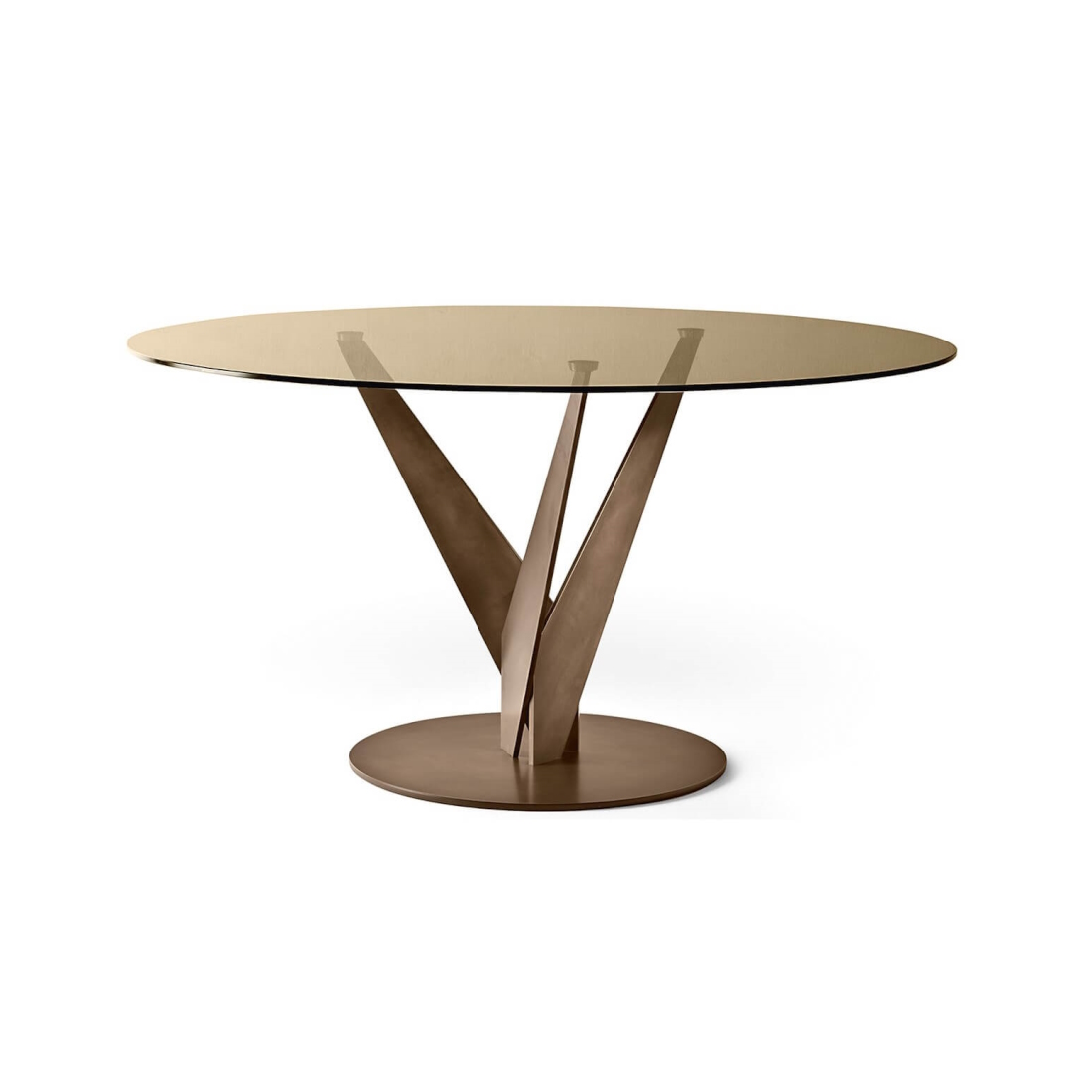 Fiam Epsylon Round Dining Table Bronze STILL LIFE S 01