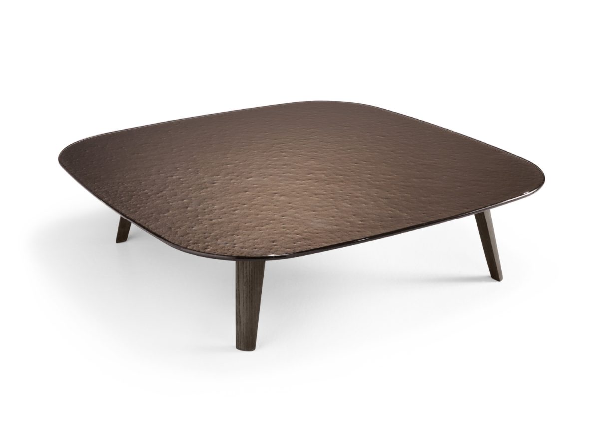 Fiam Italia Magma Coffee Table STILL LIFE Brown Fused Glass 001