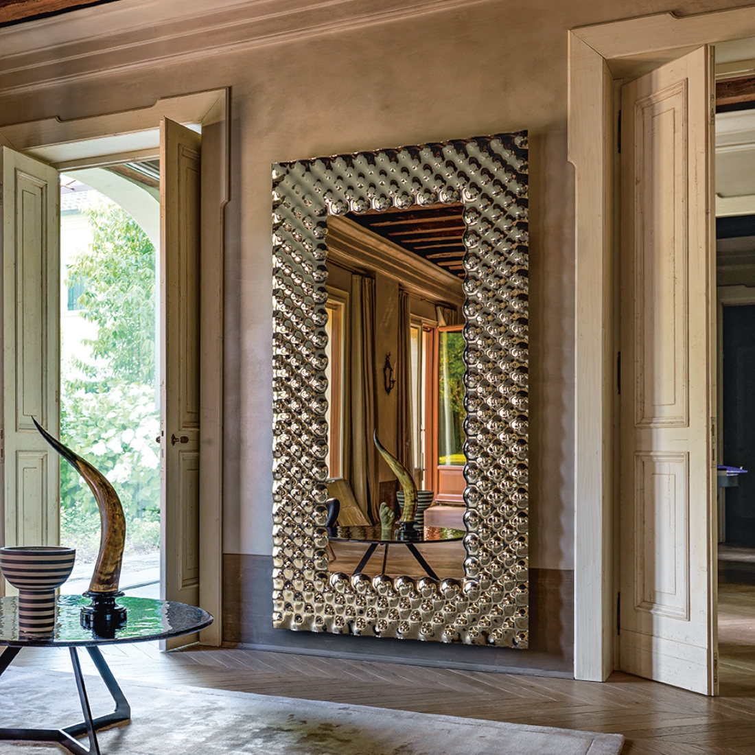 Fiam Pop Mirror Monocolour Bronze LIFESTYLE S 01