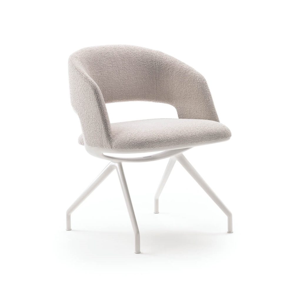 Flexform Alma Aluminium Base Indoor Dining Chair STILL LIFE S 01