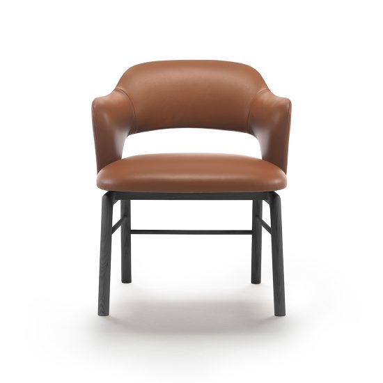 Flexform Alma Indoor Dining Armchair with Armrest STILL LIFE S 01