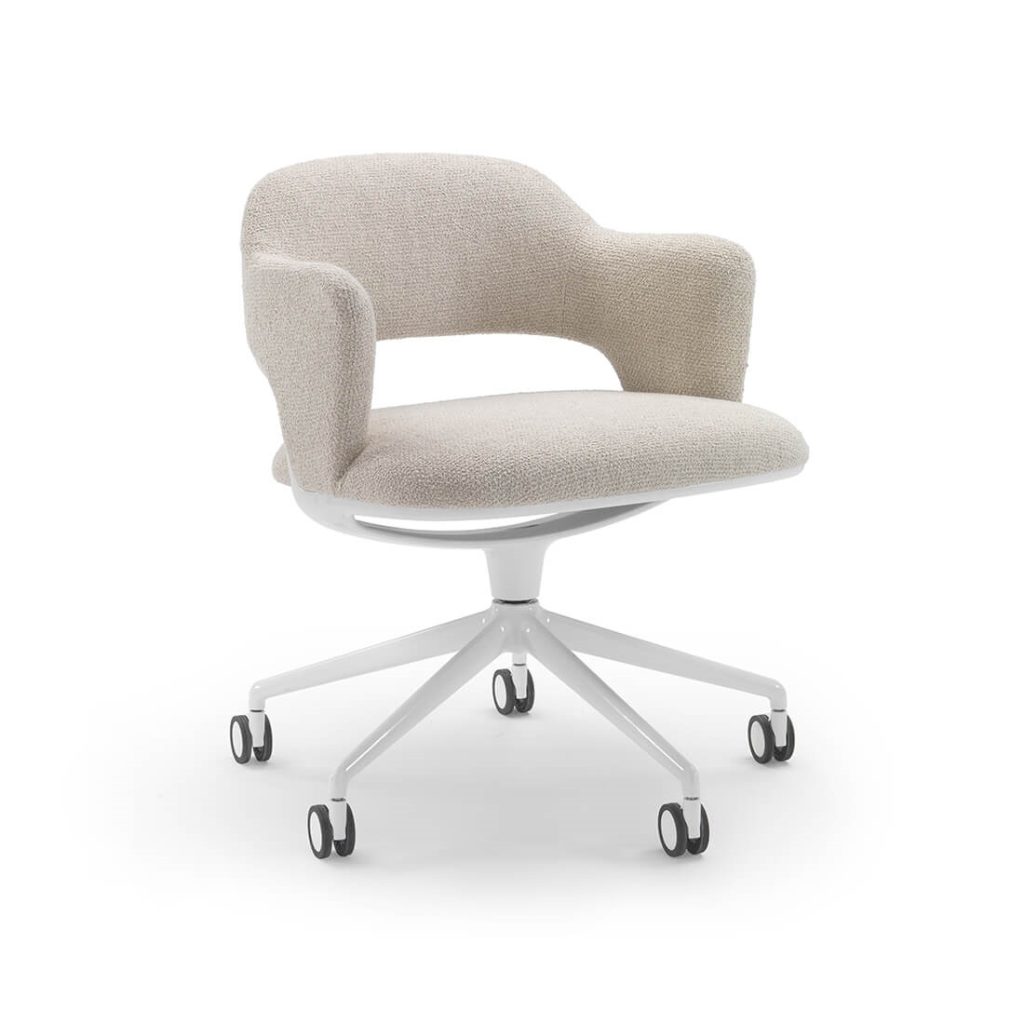 Flexform Alma Swivel Base 5 spokes Indoor Dining Armchair STILL LIFE S 01