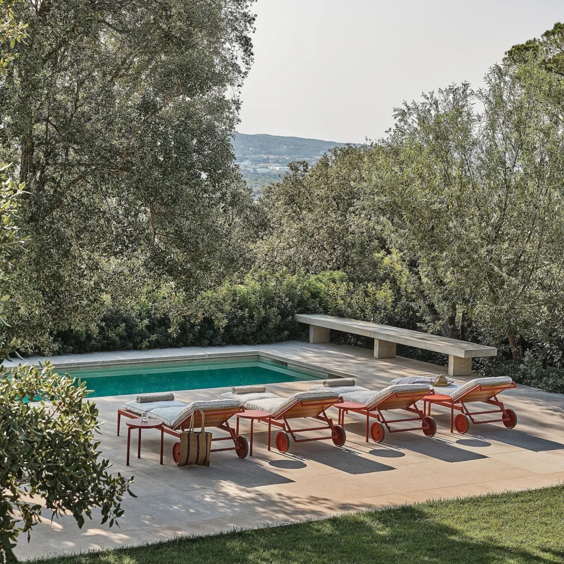 Flexform Atlante Wood Daybed with cushion LIFESTYLE S 02