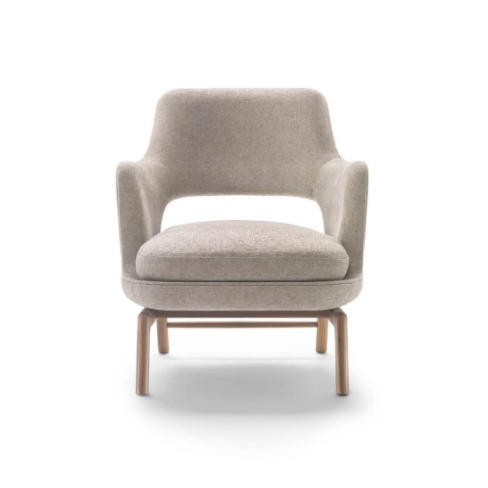 Flexform Eliseo Wood Base Armchair STILL LIFE S 01