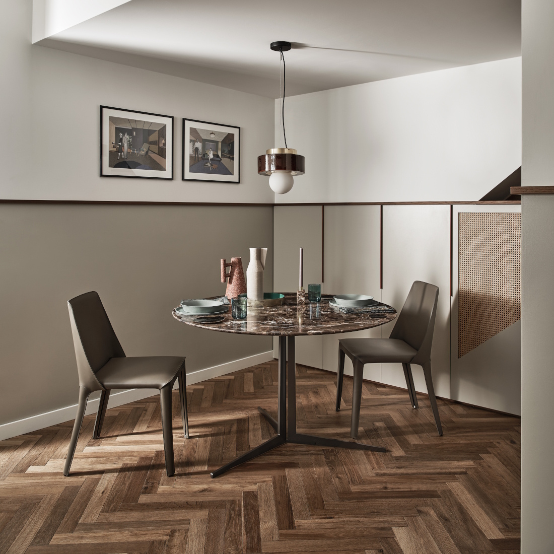 Flexform Fly Round Dining Table LIFESTYLE S 01