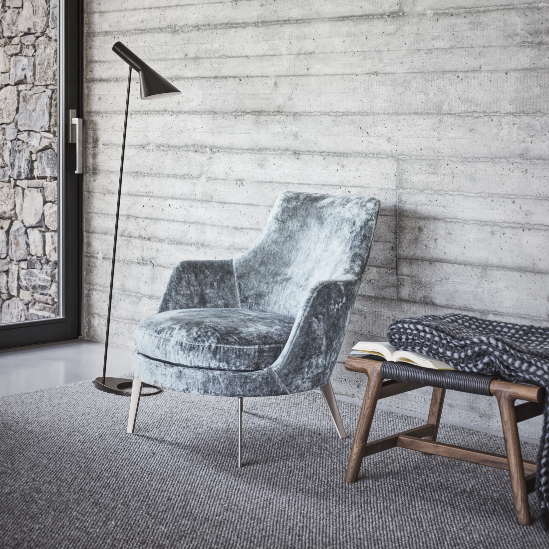 Flexform Giano Footstool LIFESTYLE S 01