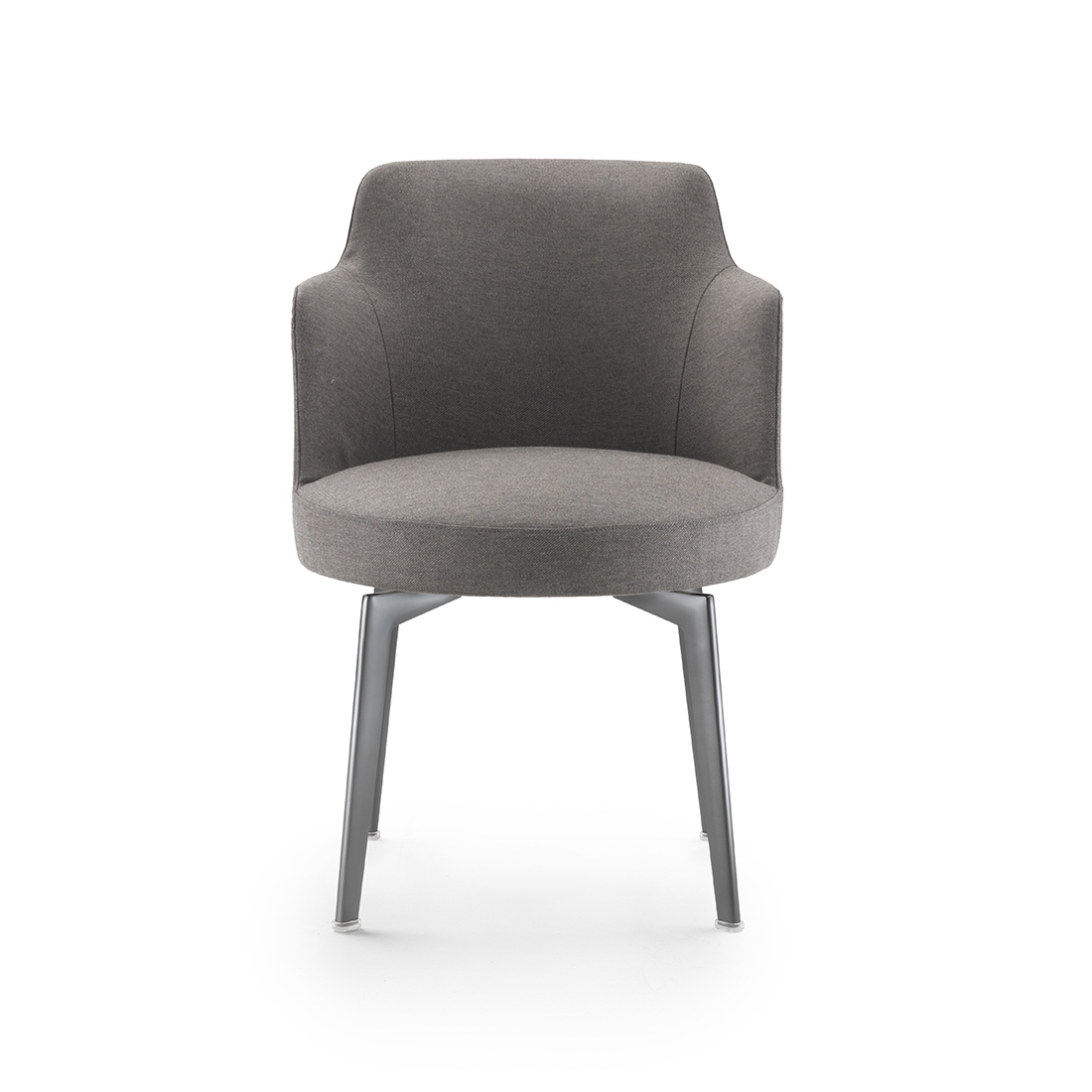 Flexform Hera with Armrest Metal Legs Indoor Dining Armchair STILL LIFE S 01