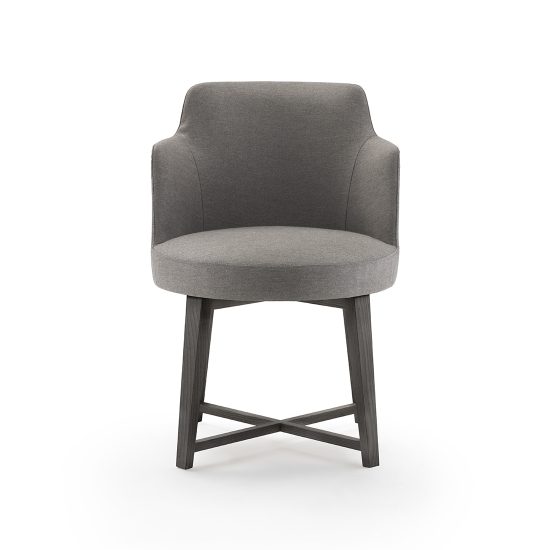 Flexform Hera with Armrest Wood Legs Indoor Dining Armchair STILL LIFE S 01
