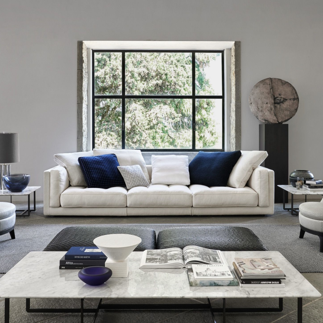 Flexform Mood Lucien Three Seater Sofa LIFESTYLE S 01