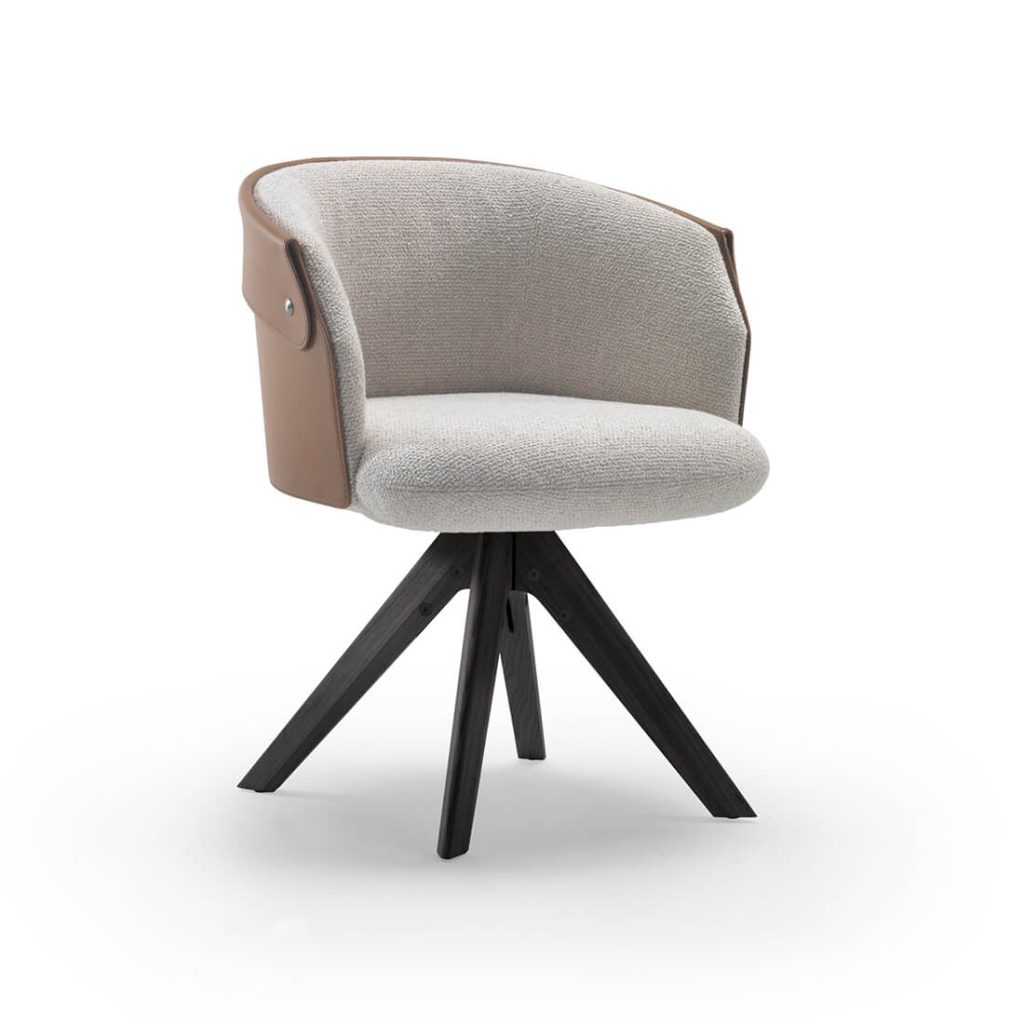 Flexform Ozzy Swivel Dining Armchair STILL LIFE S 01